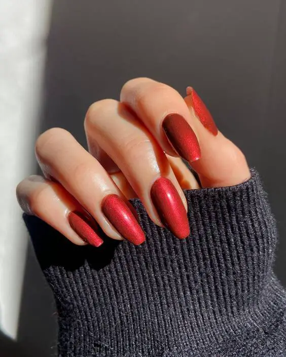 23 Elegant Dark Red Nail Designs: Luxury Meets Creativity