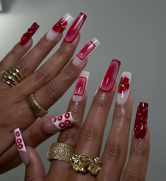 19 Unleash Boldness: Top Red Nail Designs & Where to Wear Them!