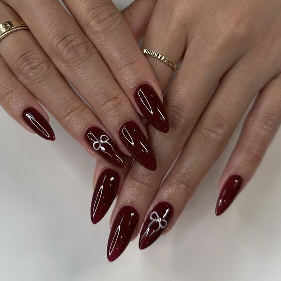 23 Elegant Dark Red Nail Designs: Luxury Meets Creativity