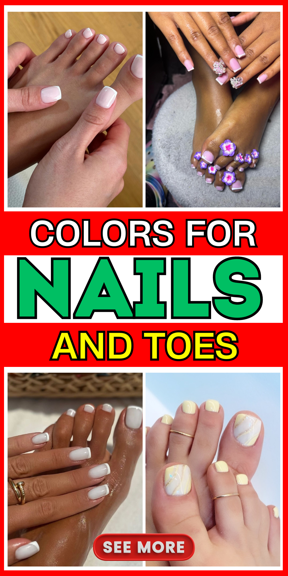 19 Top Nail Colors for 2024: Trending Designs for Toes and Nails