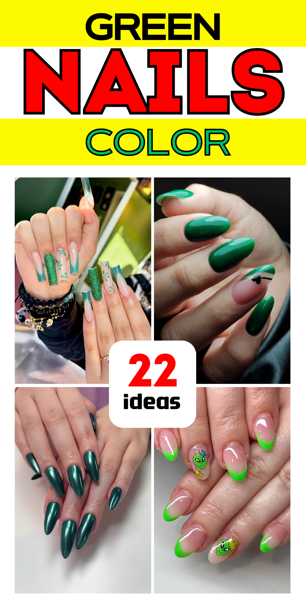 22 Discover the Best Green Nail Colors for 2024: Stylish Ideas and Designs