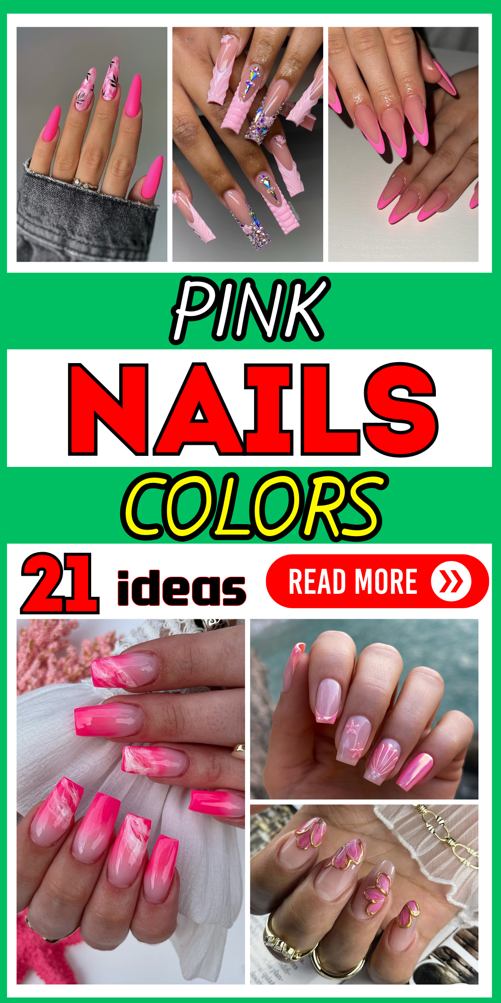 21 Top Pink Nail Colors and Designs: From Classic to Trendy Styles