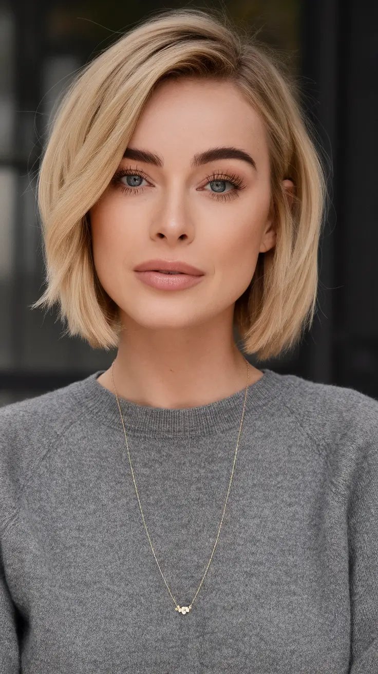 Stylish Bob Hair Looks - Summer 2025 Soft Blonde Bob with Side Part