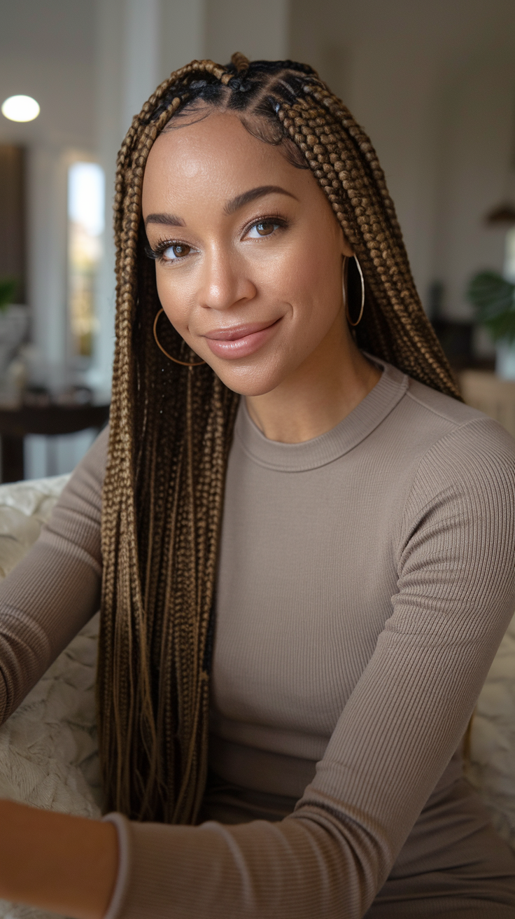 Spring Box Braid Hairstyle Ideas for Women in 2025