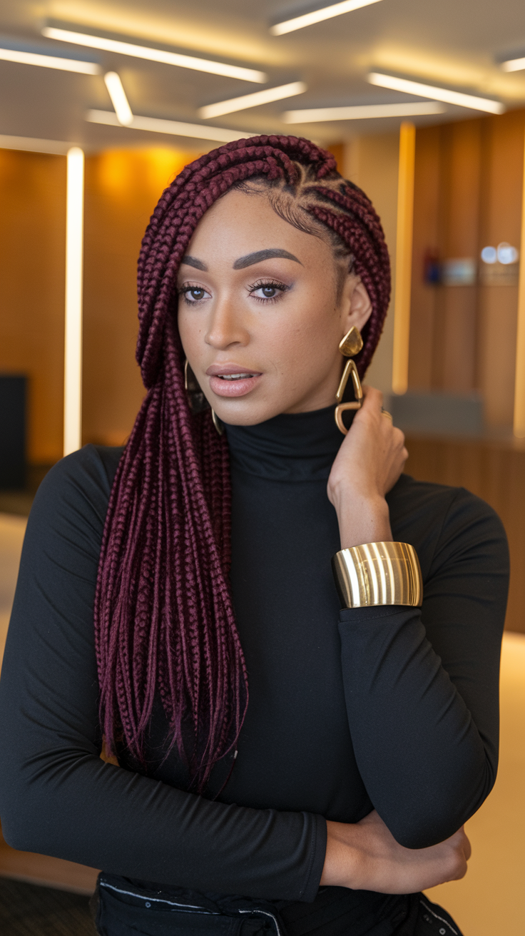 Spring Box Braid Hairstyle Ideas for Women in 2025