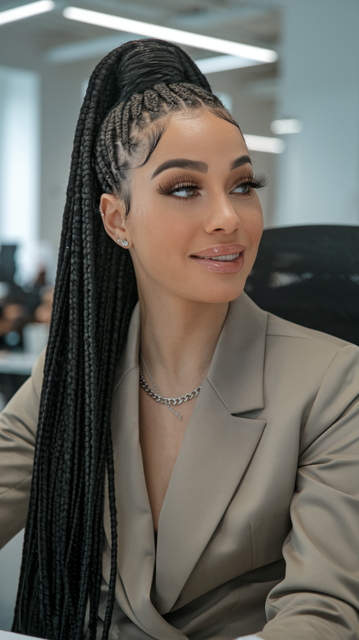 Spring Box Braid Hairstyle Ideas for Women in 2025