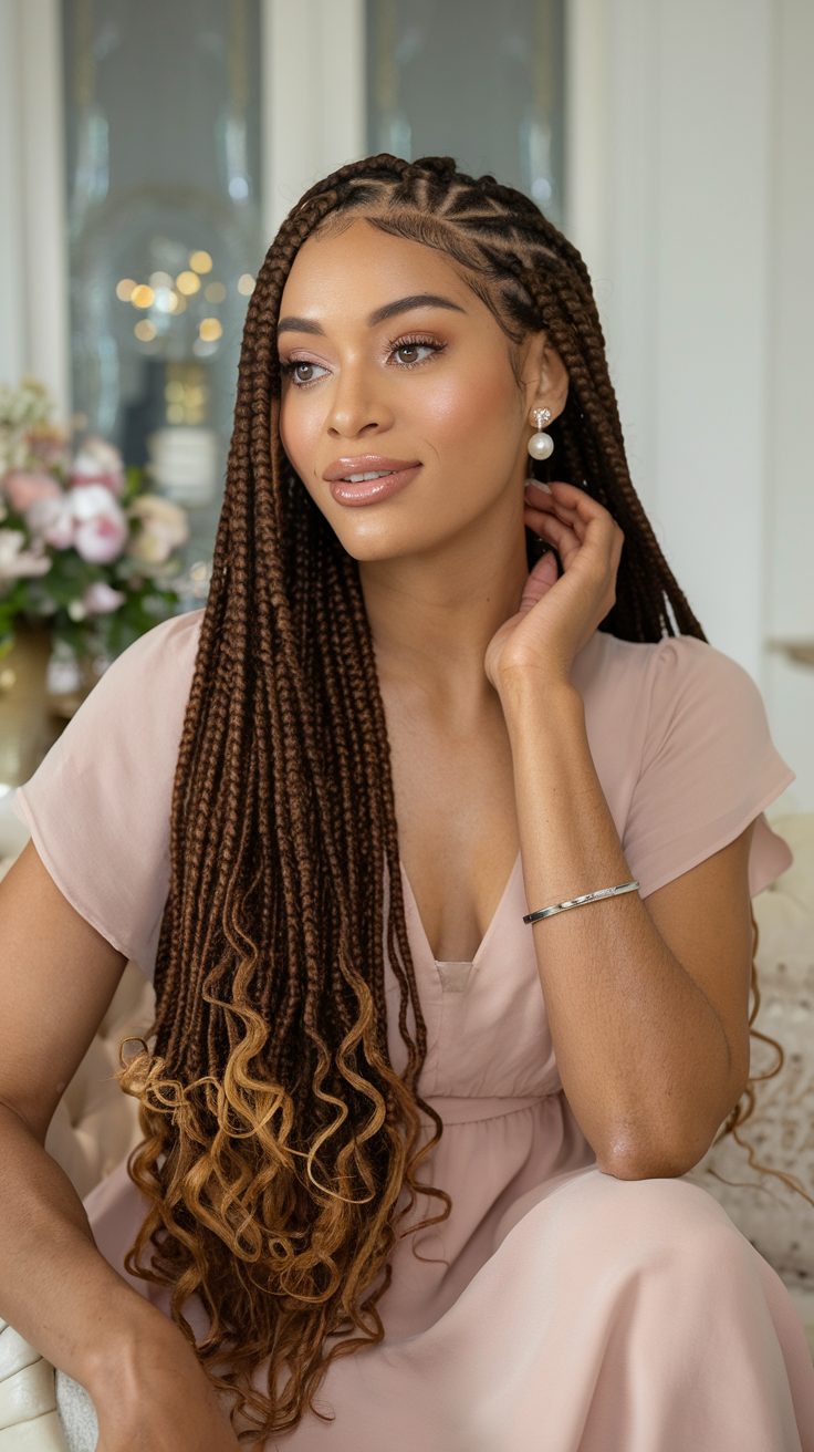 Spring Box Braid Hairstyle Ideas for Women in 2025