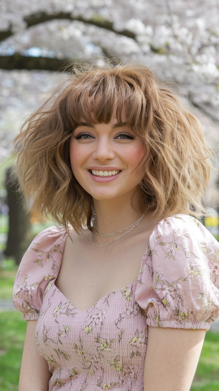 Best Spring Haircuts for Round Face Women in 2025