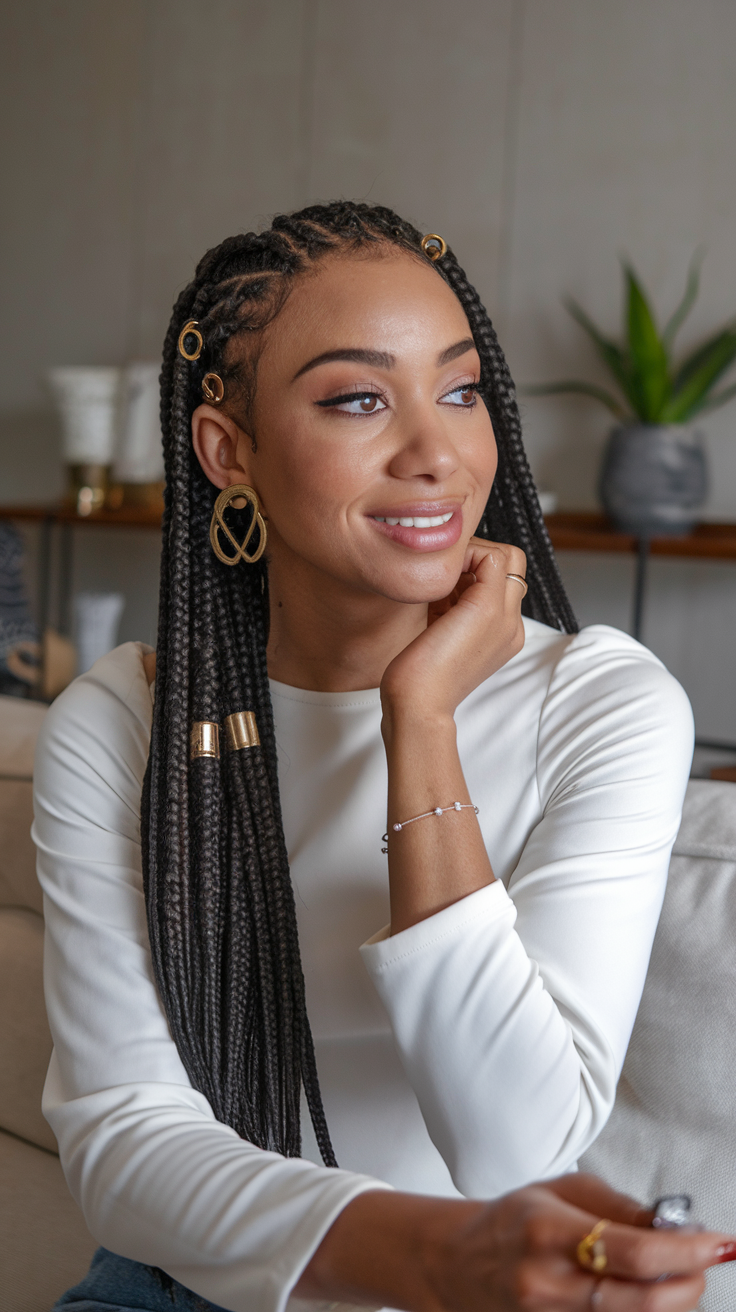 Spring Box Braid Hairstyle Ideas for Women in 2025