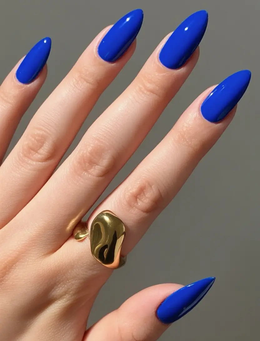 Almond Nails Made for Summer 2025 True Blue Icon