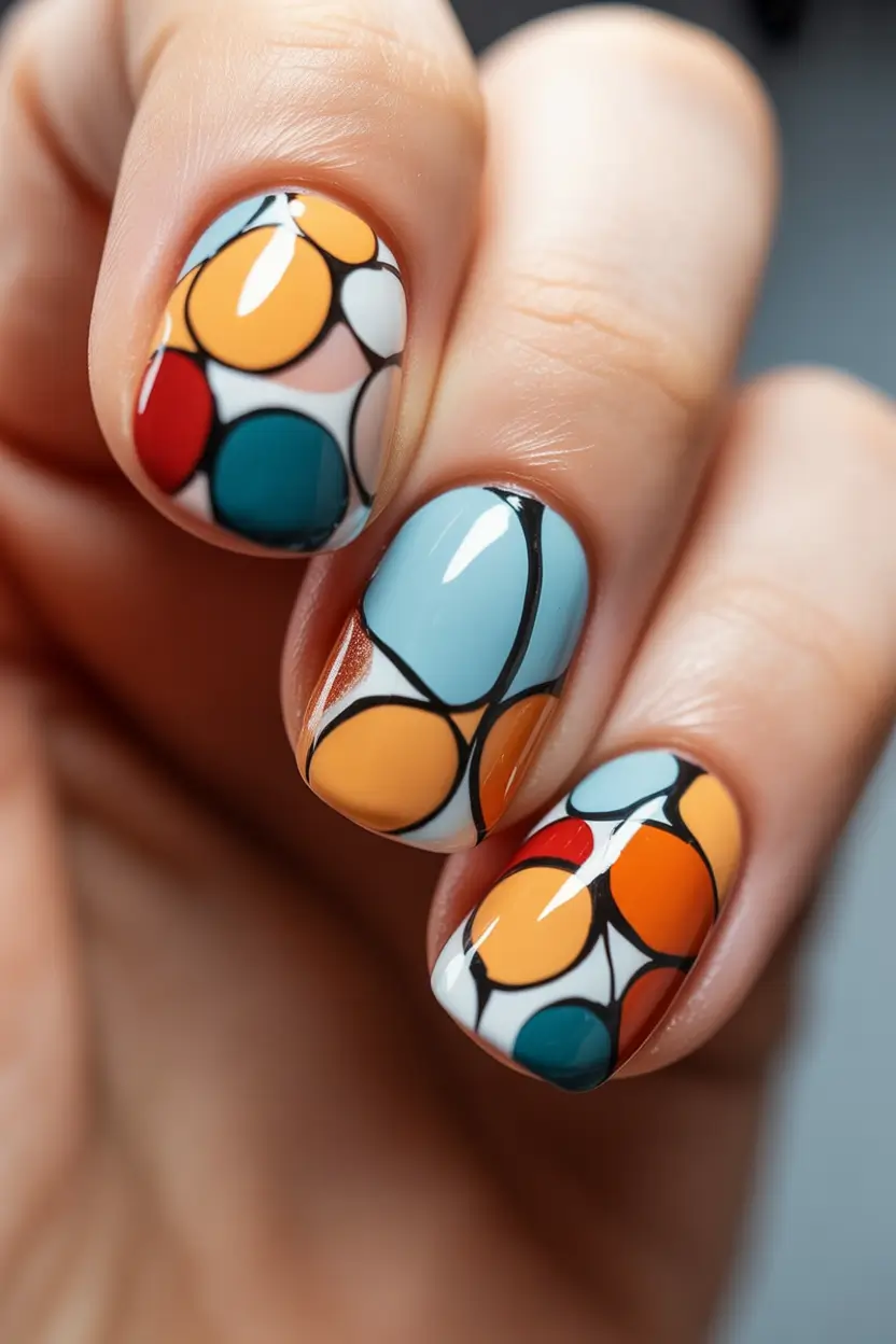 Beach-Ready Nails for 2025 Bubble Pop Geometry