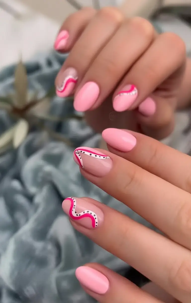 Beach-Ready Nails for 2025 Ballet Pink With A Twist