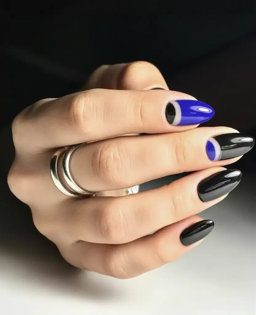 Black Summer Nails for 2025 Looks Neon Eclipse Bold Blues Meet Graphic Drama