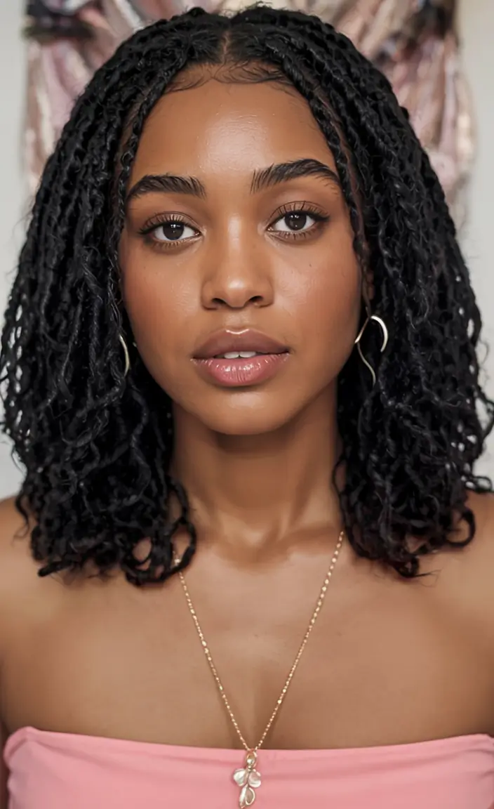 Black Women Hairstyles - Summer 2025 Trends Mini Faux Locs Bob