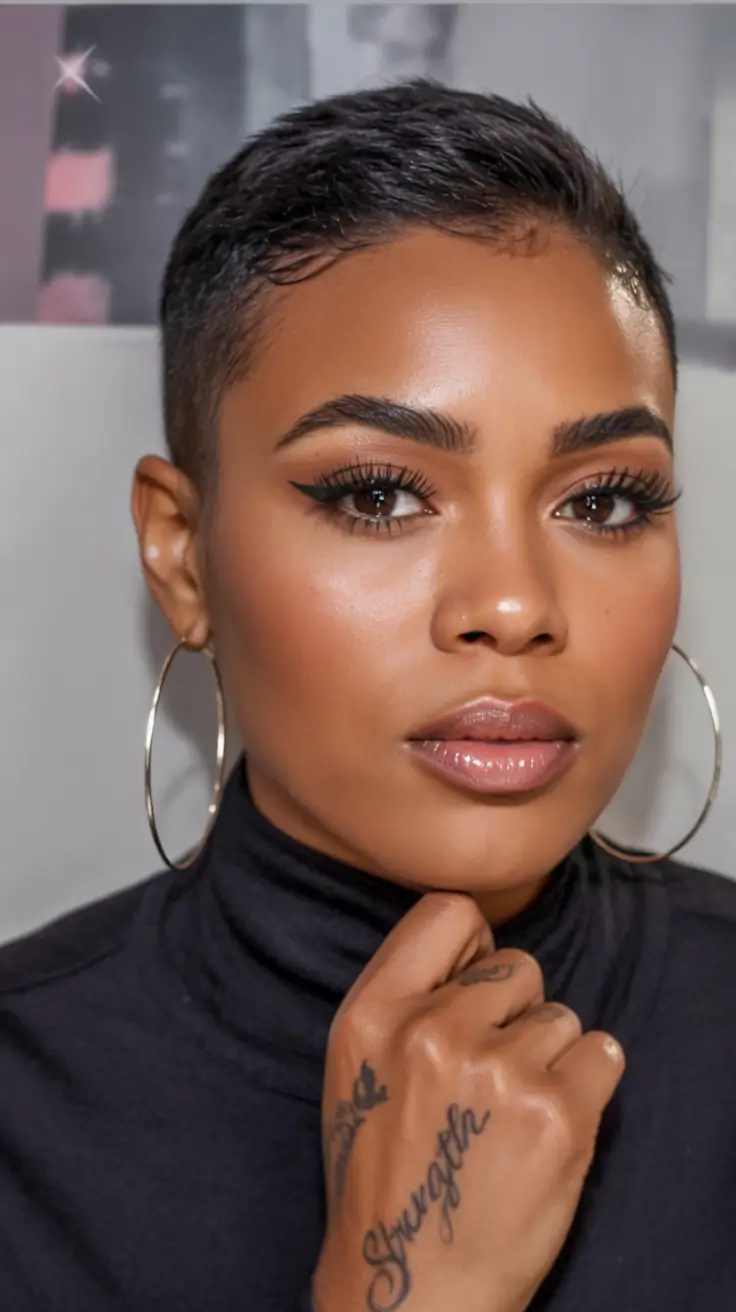 Black Women Hairstyles - Summer 2025 Trends Short Cropped Buzz Pixie
