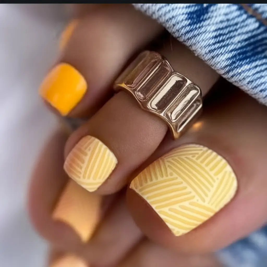 Bold Toe Colors for Summer 2025 Sunshine Citrus with a Matte Twist