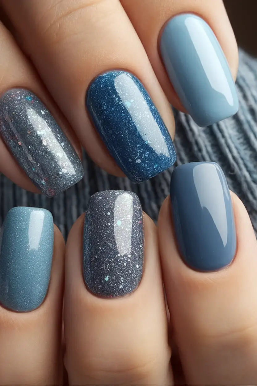 Chill Blue Nails for Summer 2025 Muted Moonlight in Cool Tones