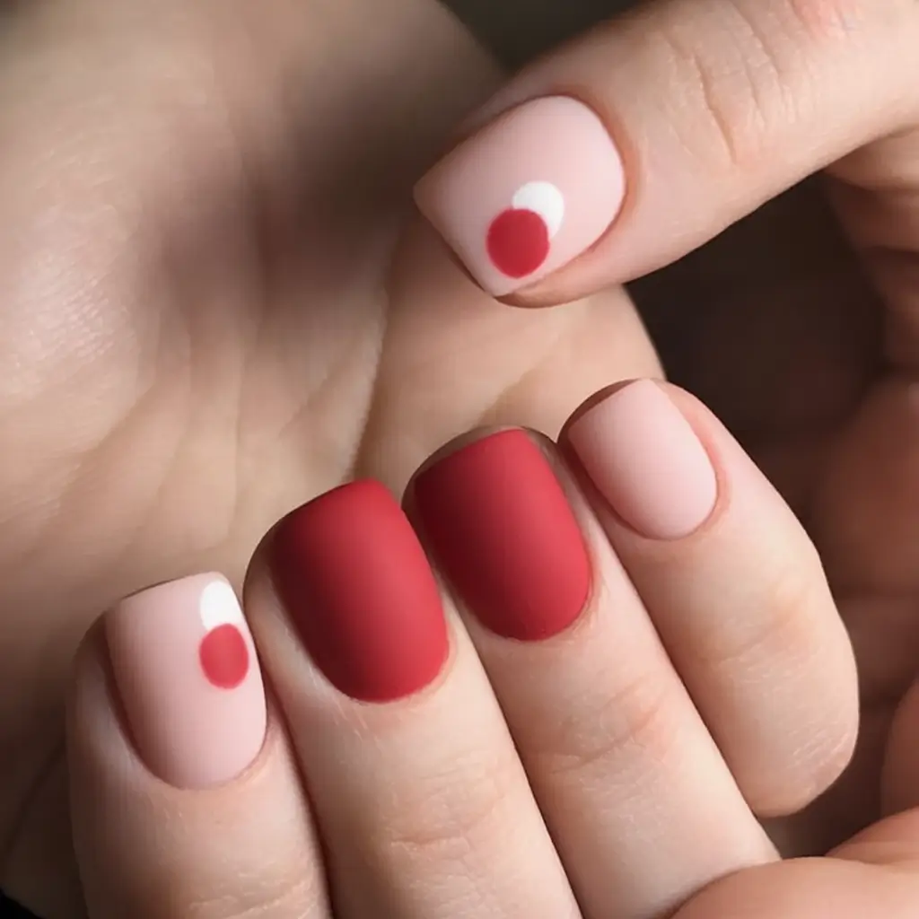 Classy Summer Nails for 2025 Style Red Dot Minimalism