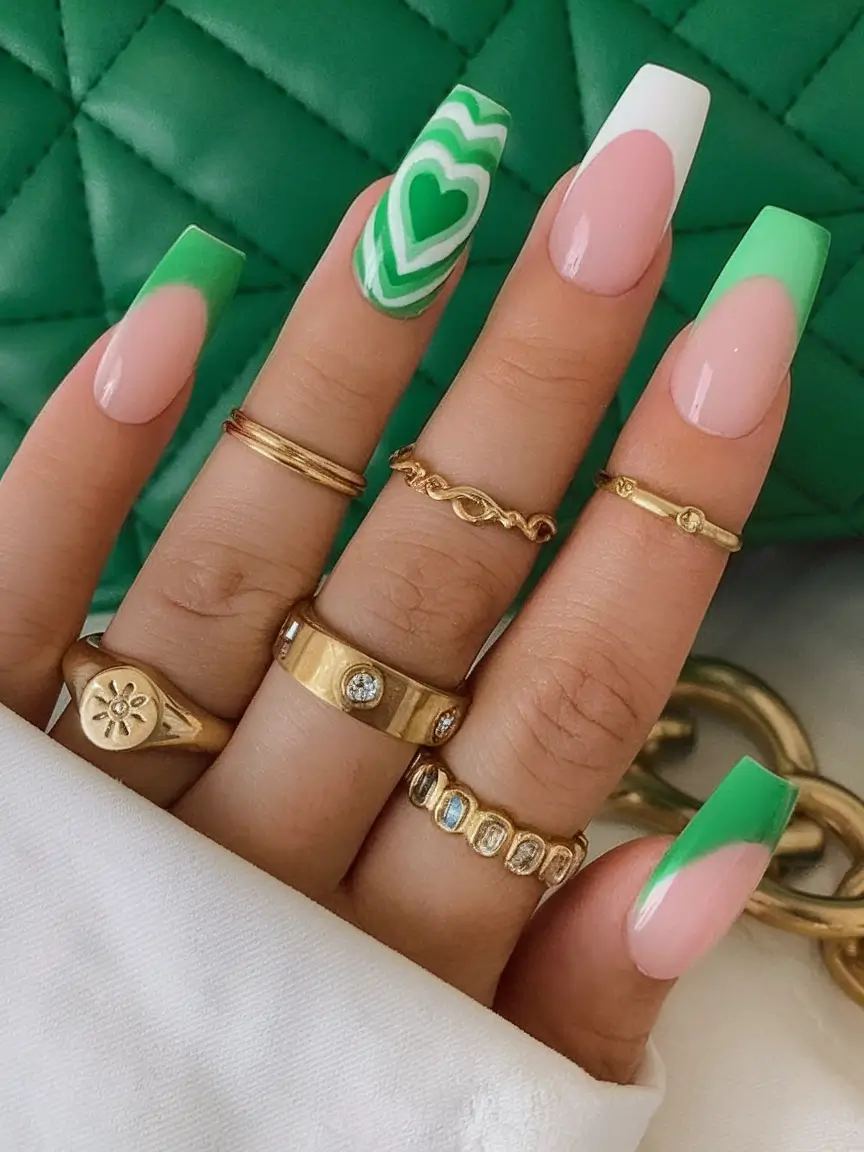 Coffin Nails for Summer 2025 Vibes Minty Modern With a Heartbeat
