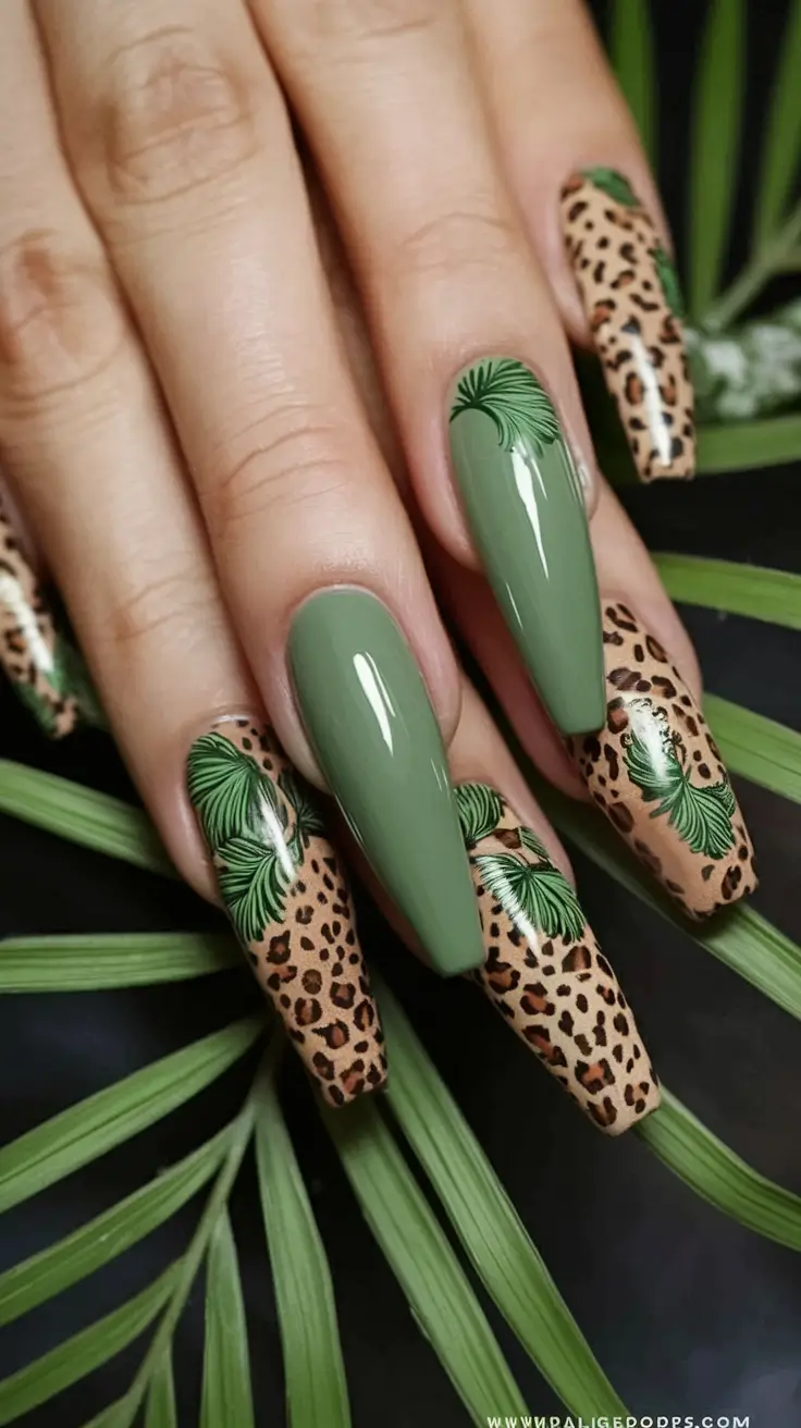 Coffin Nails for Summer 2025 Vibes Wild Tropics and Jungle Glam