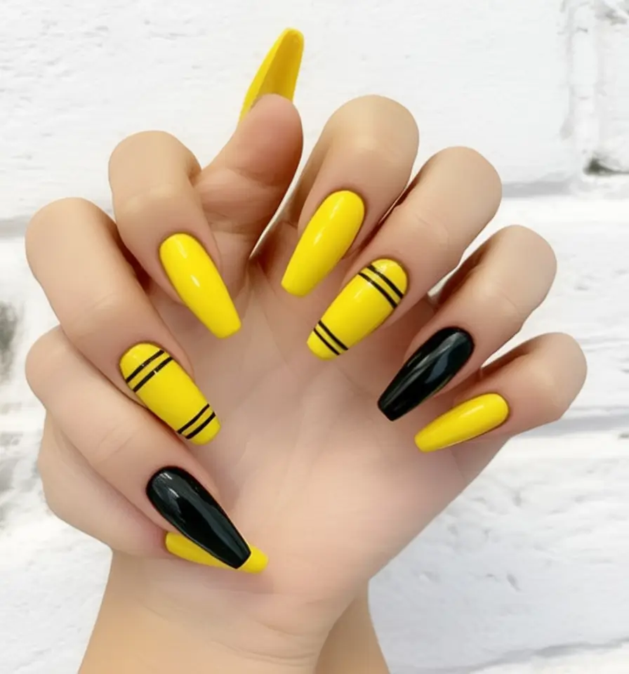 Coffin Nails for Summer 2025 Vibes Bumble Bold with a Chic Edge