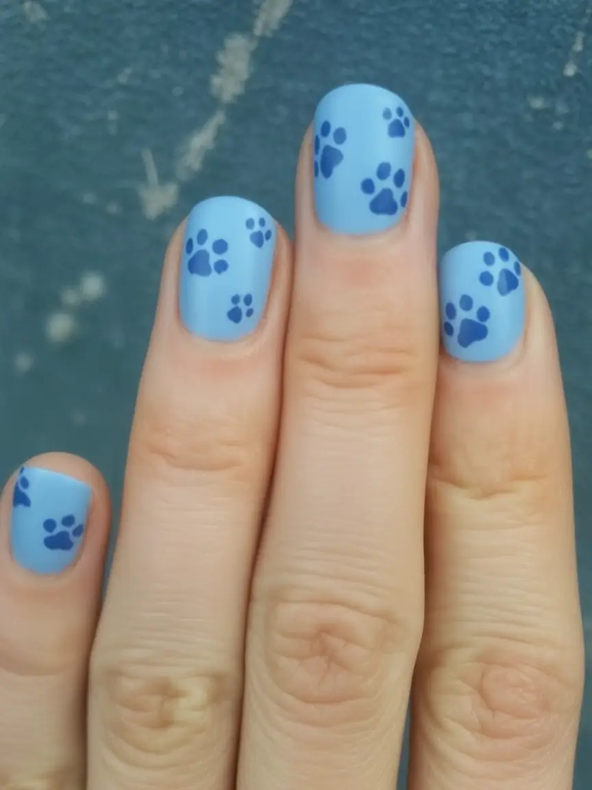 Cute Nails for a Perfect 2025 Summer Paw Prints and Pastel Moods