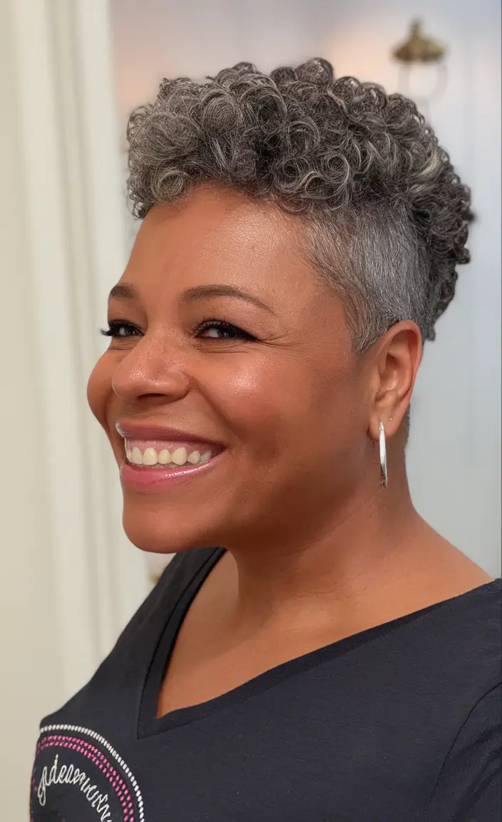 cute summer hairstyle ideas – effortless looks 2025 Short Curly Crop With Fade