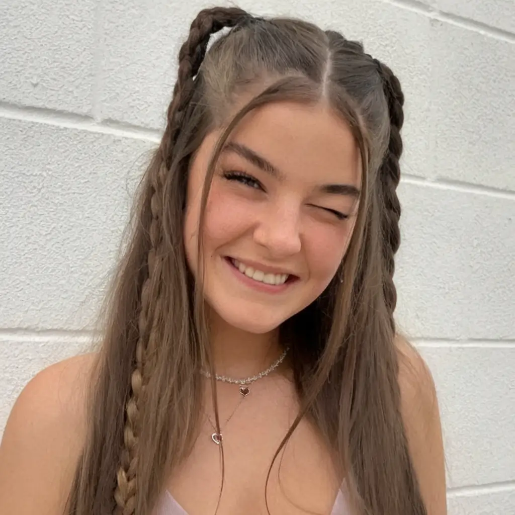 Cute Summer Hairstyle Ideas - Effortless Looks 2025 Playful Braided Pigtails on Long Brunette Hair