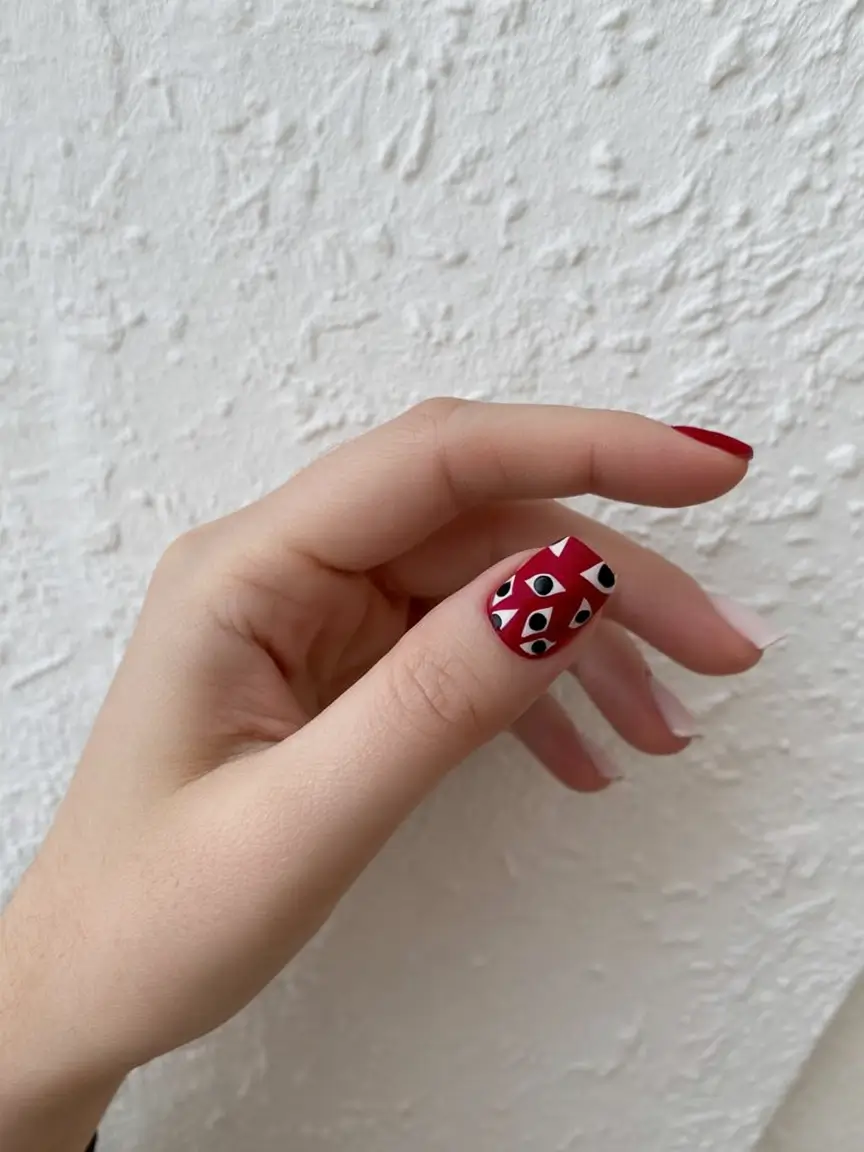 Cute Summer Nails You’ll Love in 2025 Cherry Eyes & Graphic Reds