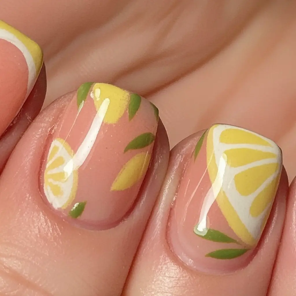 Cute Summer Nails You’ll Love in 2025 Fresh Citrus Vibes With Lemon Accents