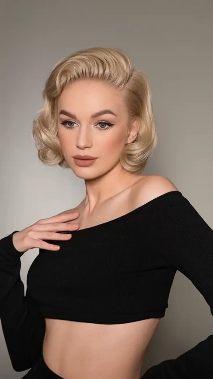 Easy Short Hairstyles For Summer 2025 – Chic Ideas Vintage Blonde Waves