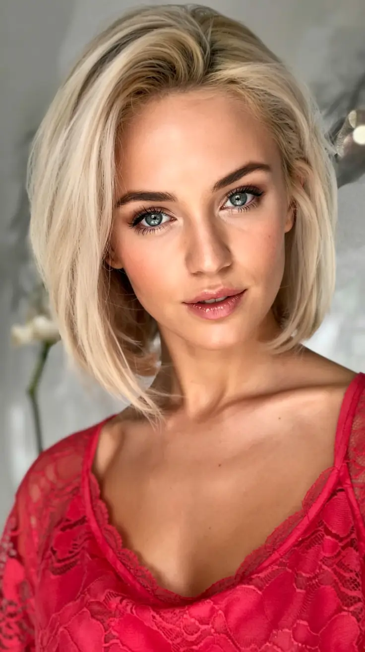 Easy Short Hairstyles for Summer 2025 – Chic Ideas Classic Blunt Blonde Bob