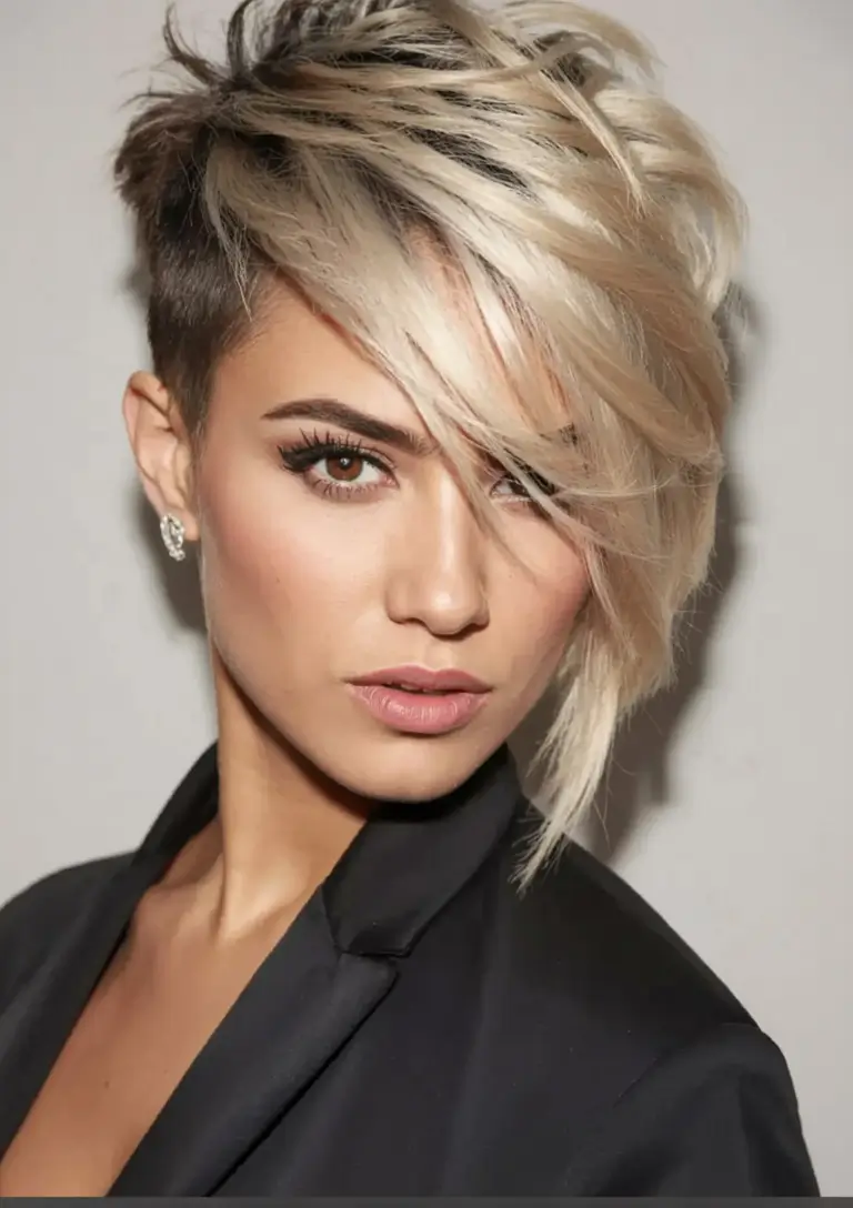 Easy Short Hairstyles For Summer 2025 – Chic Ideas Asymmetrical Undercut With Blonde Sweep