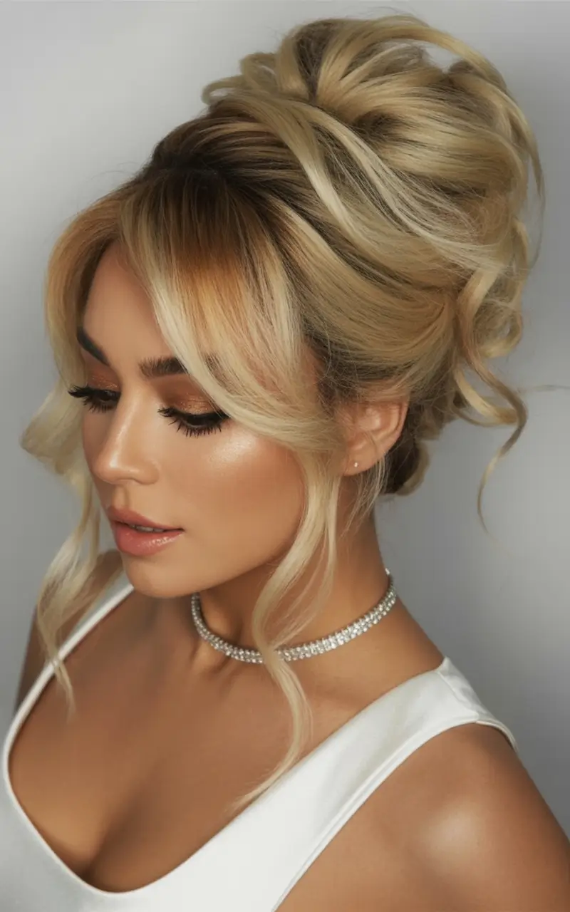 effortless natural hair inspiration for summer 2025! elegant bridal bun with face-framing strands