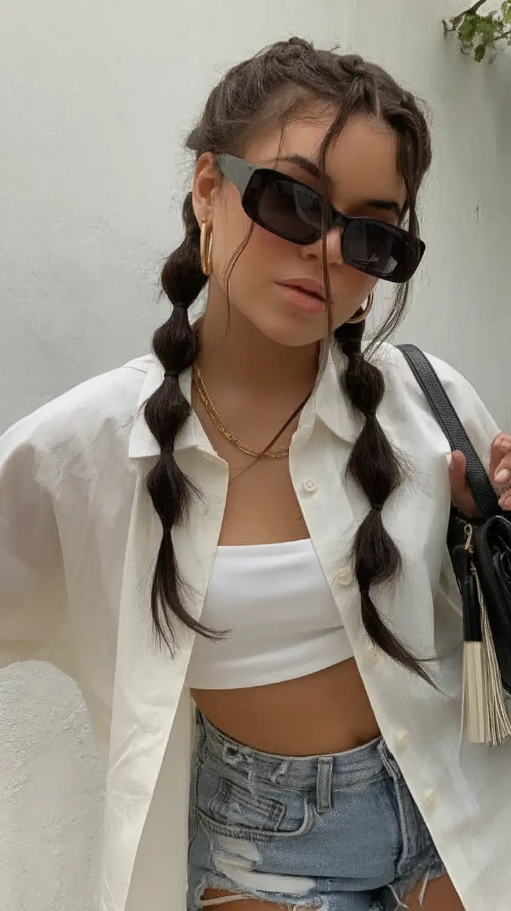 Bubble Braid Bubbles Effortless Hairstyles Summer