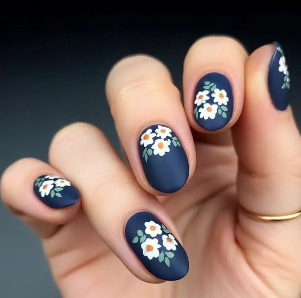 flower nails for summer 2025 glow Moody Meadow Chic