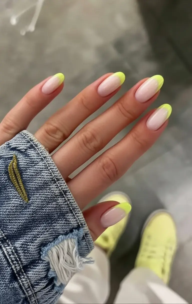 French Tips for Summer 2025 Lemon Sorbet Energy