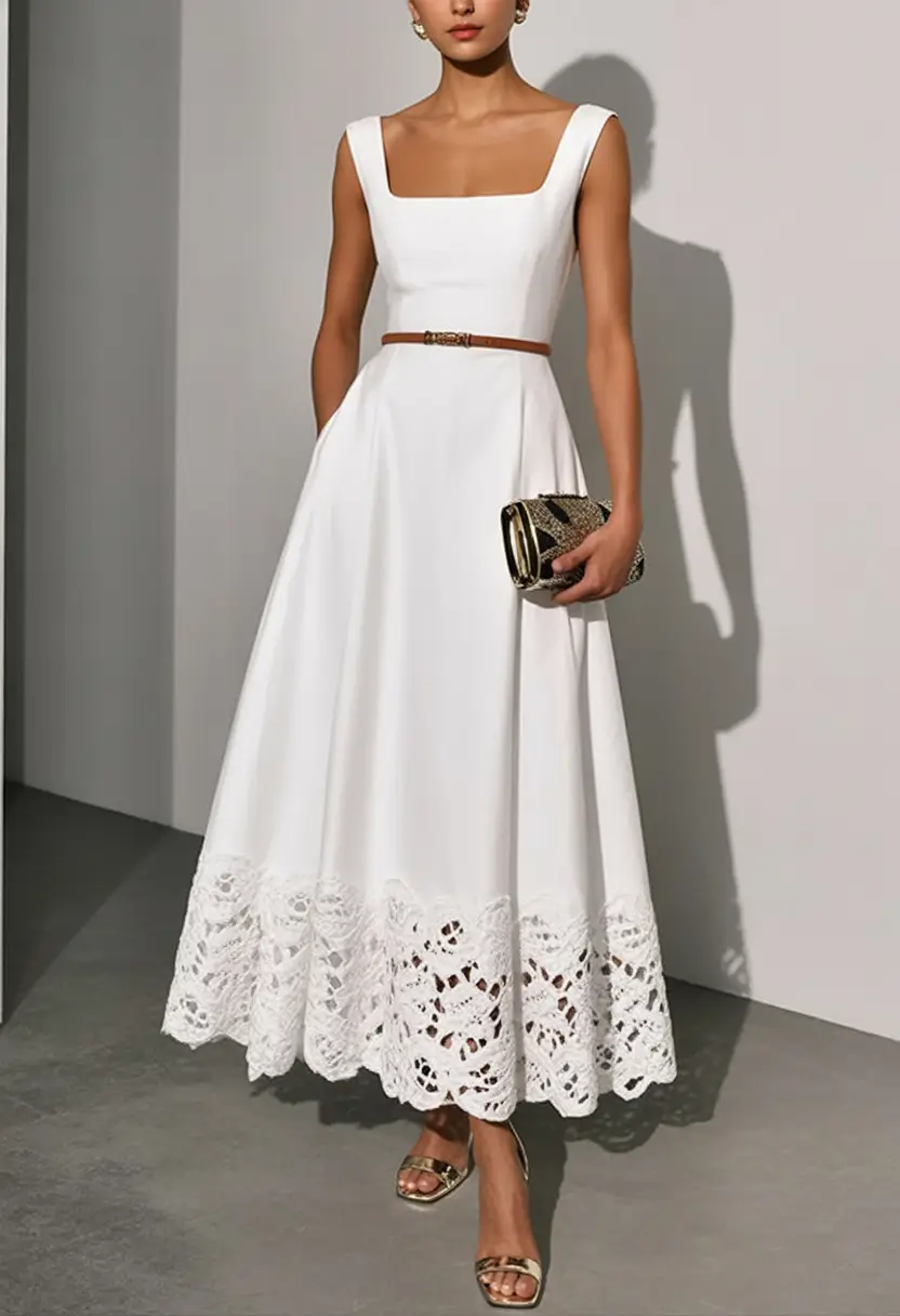July 2025 Outfits You’ll Live In Timeless White with a Hint of Gold