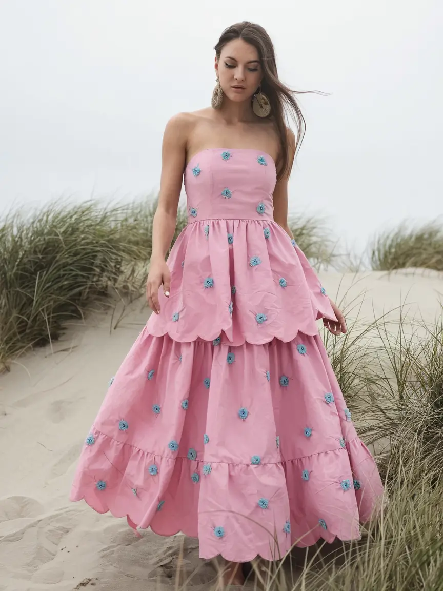 July 2025 Outfits You’ll Live In Strapless Pink & Petal Drama