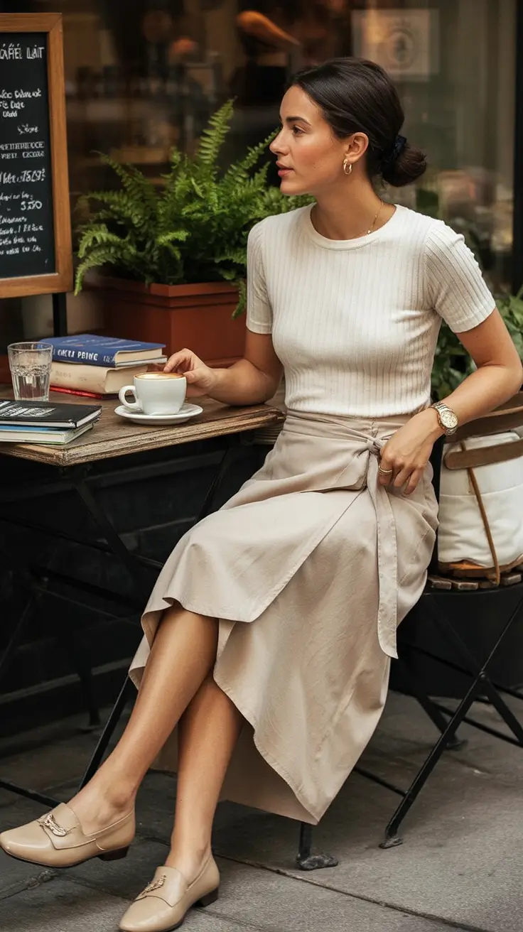 July 2025 Outfits You’ll Live In Café Neutrals with Parisian Calm