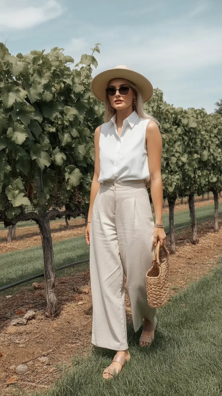 July 2025 Outfits You’ll Live In Vineyard Chic with Natural Texture