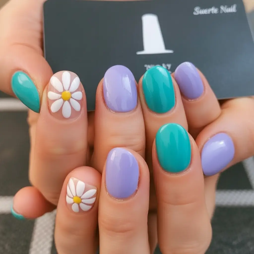 July Nails You’ll Want in 2025 Daisy Breeze and Sorbet Dreams