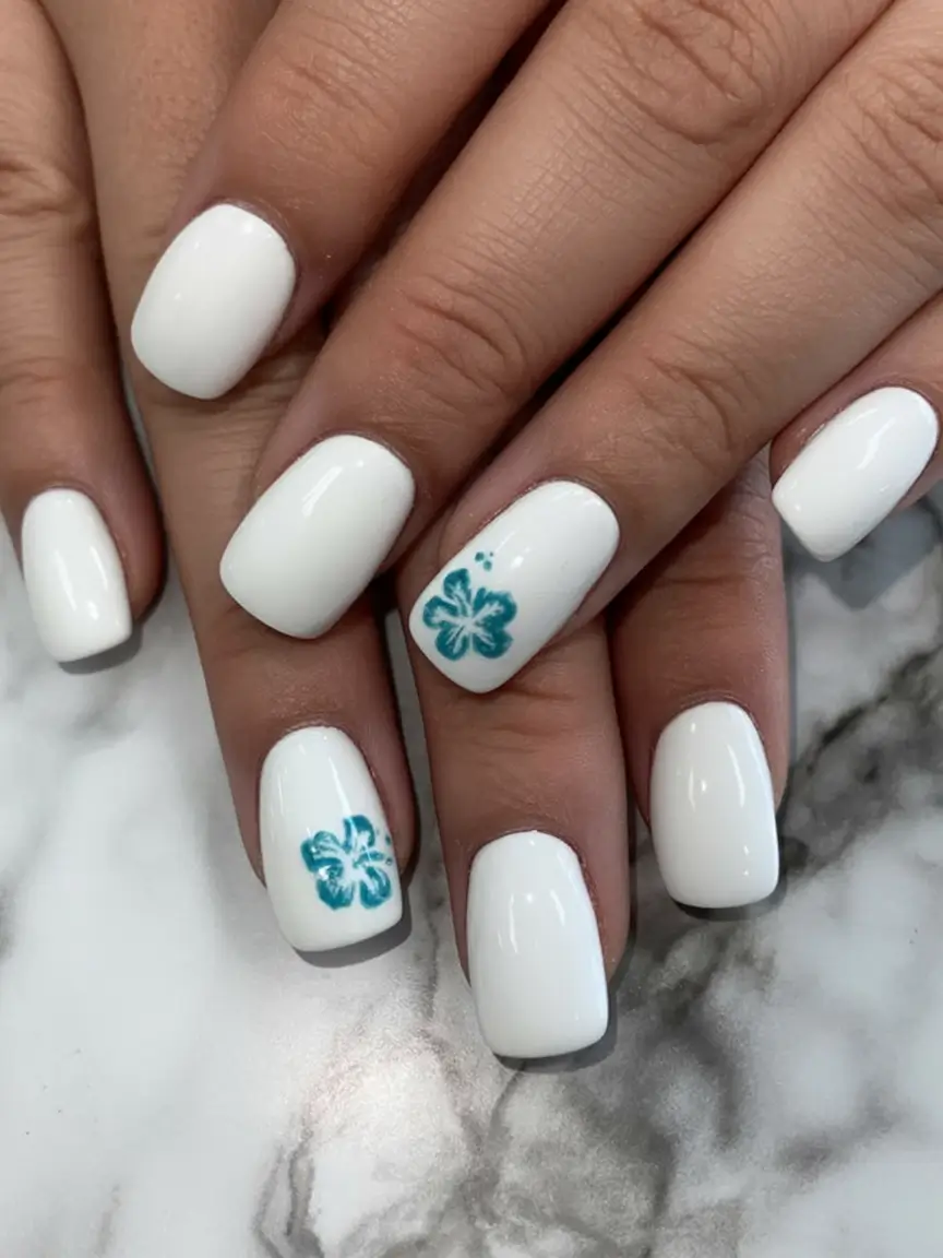 July Nails You’ll Want in 2025 Hibiscus Clean