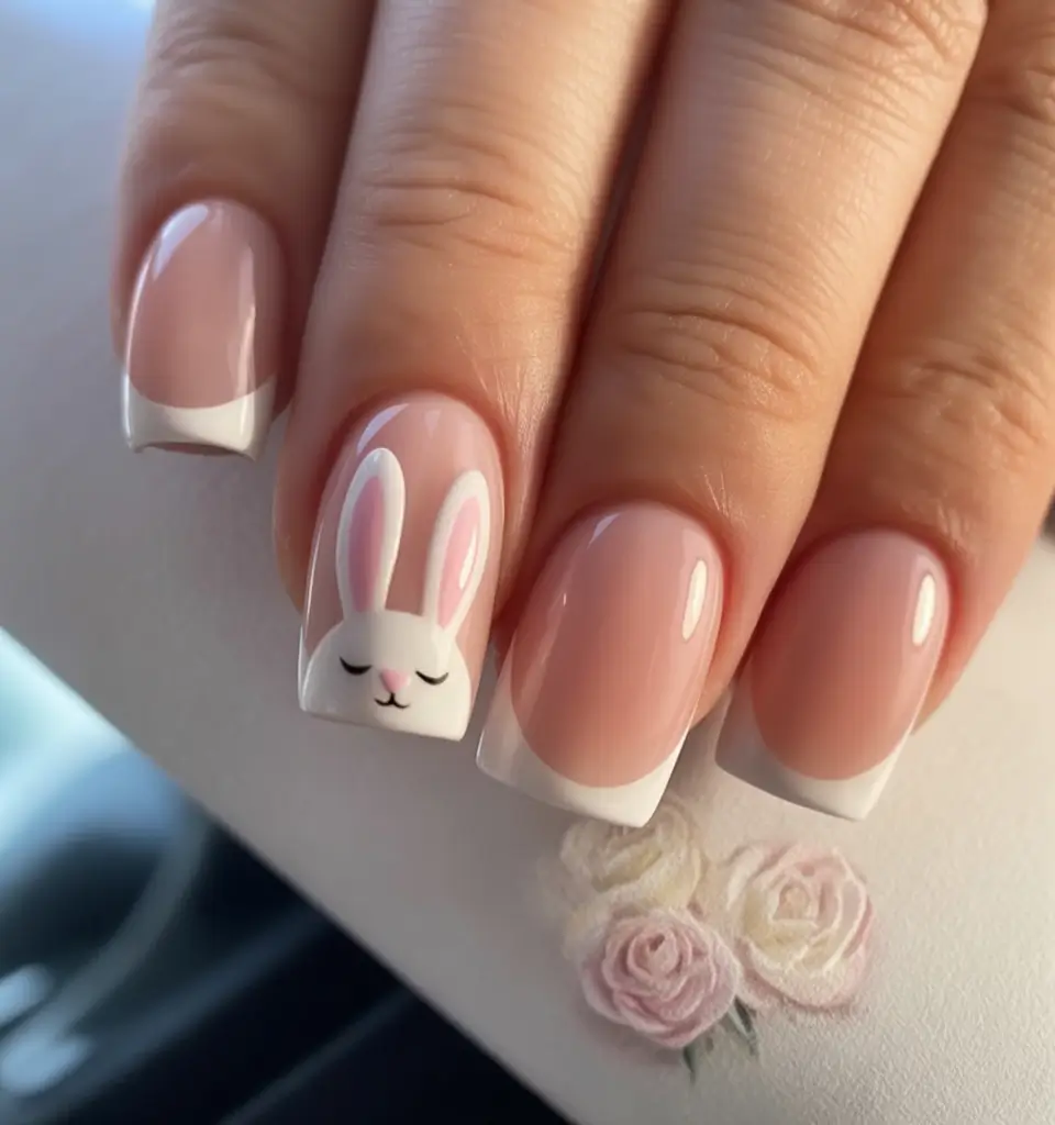 July Nails You’ll Want in 2025 French Bunny Whimsy