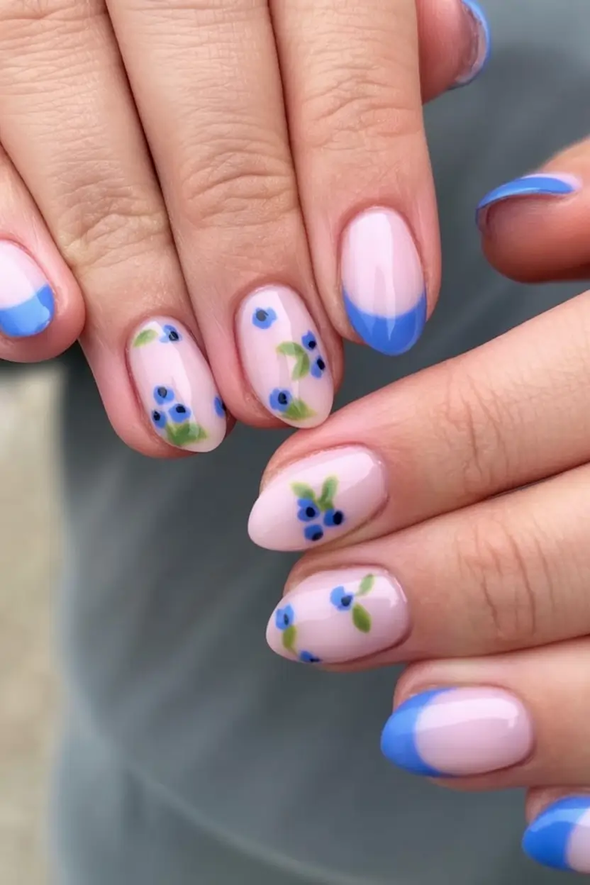 July Nails You’ll Want in 2025 Blueberry French