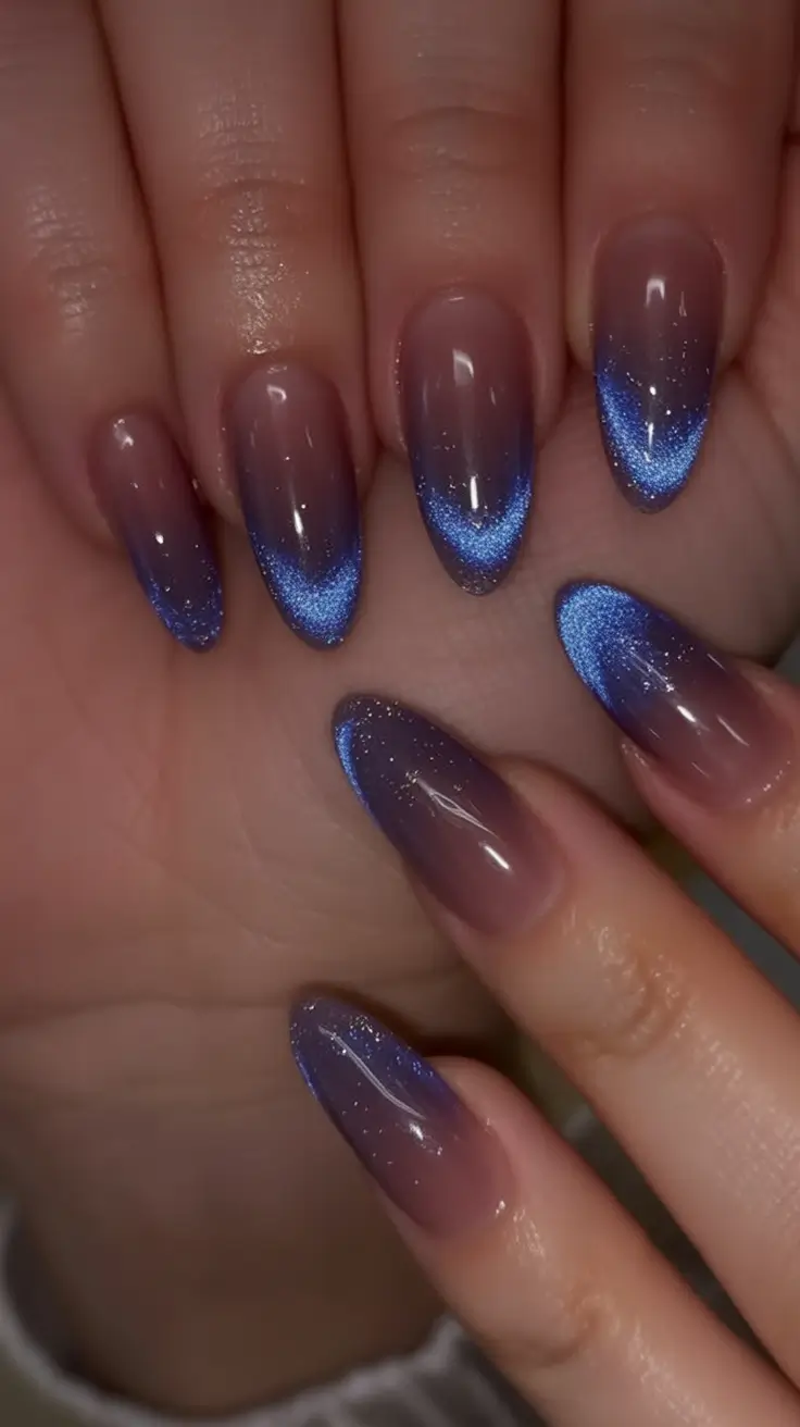 Best June Nail Colors for 2025 moonlight shimmer fade
