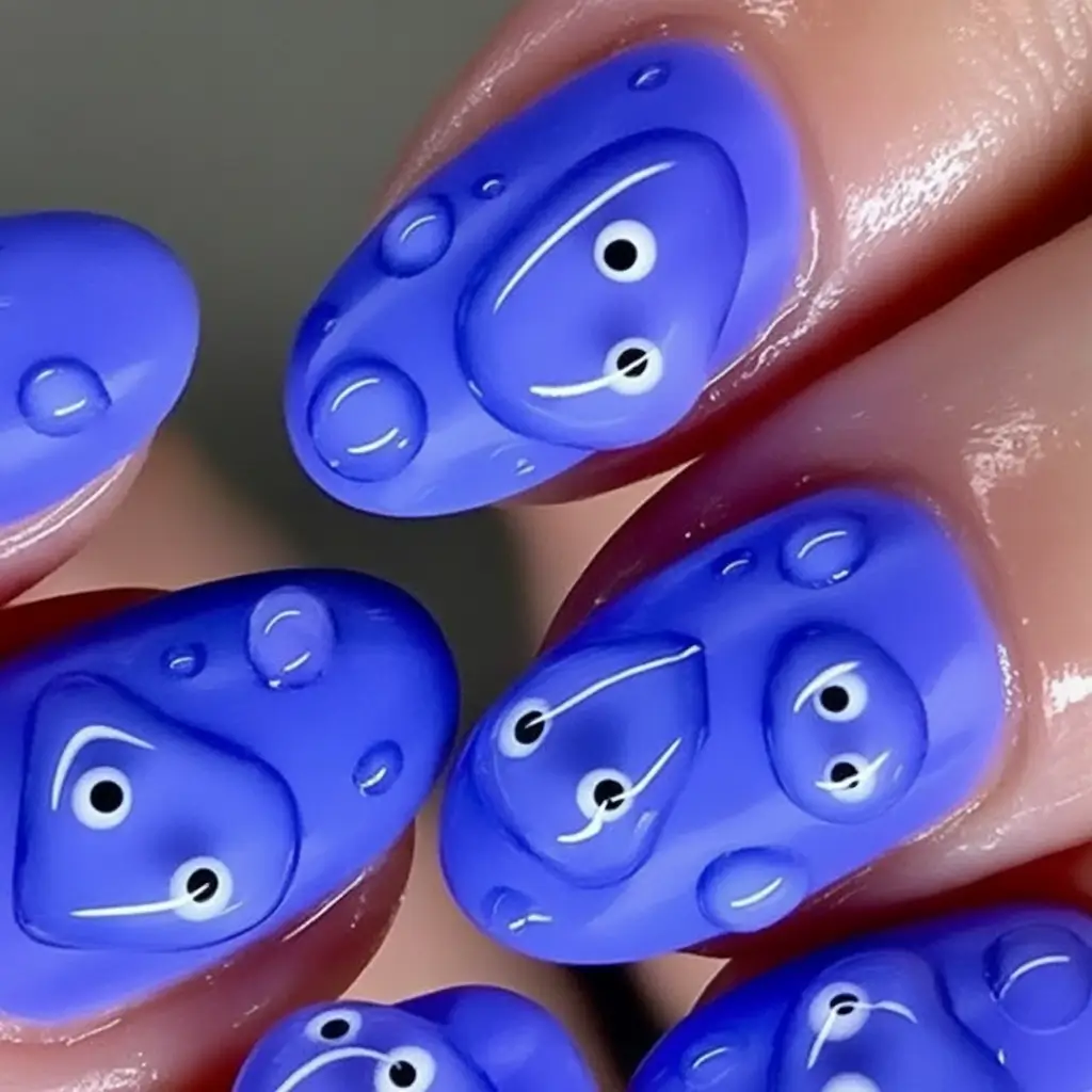 Bubble Blue With a Wink