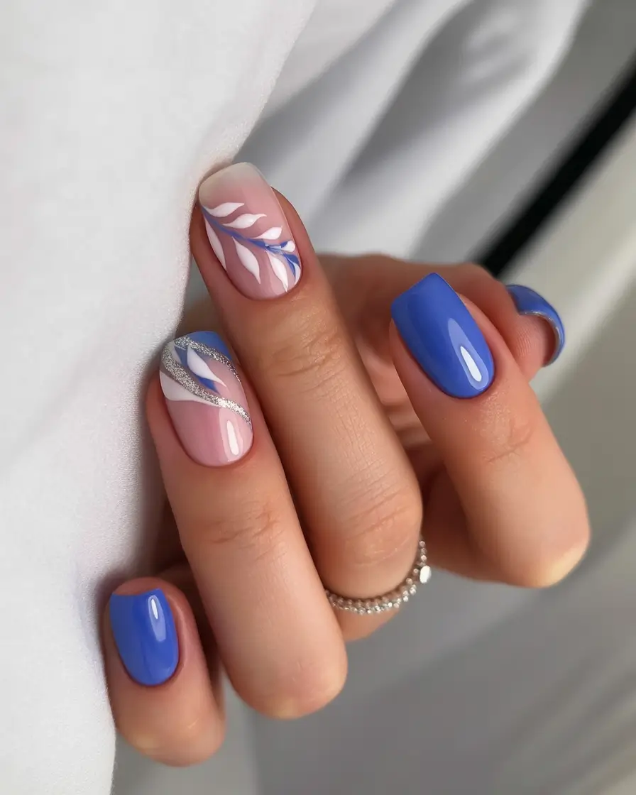 June 2025 Nails You’ll Love Ocean Breeze and Leafy Lines
