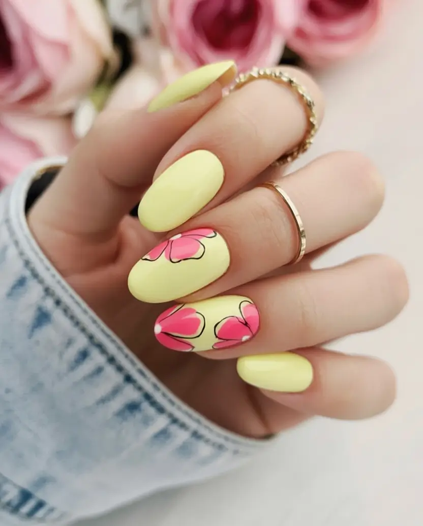 June 2025 Nails You’ll Love Lemon Sorbet & Pop-Art Petals