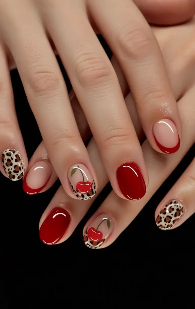 June 2025 Nails You’ll Love Cherries and Leopard Spots